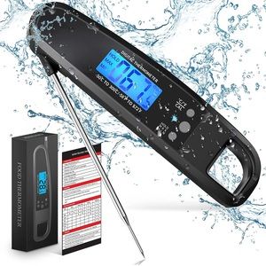 POWLAKENXS Instant Read Meat Thermometer for Kitchen Cooking, Food Thermometer